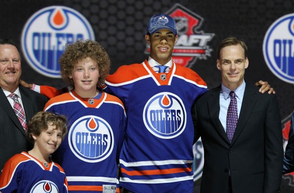The Oilers took Darnell Nurse with the 2013 7th overall  pick (Ed Mulholland-USA TODAY Sports)