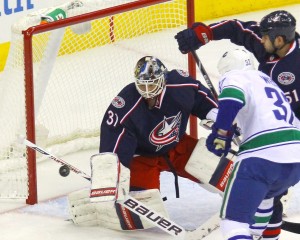 Curtis McElhinney (aka "McBackup") has one of the great nicknames in NHL history. (Rob Leifheit-USA TODAY Sports) 
