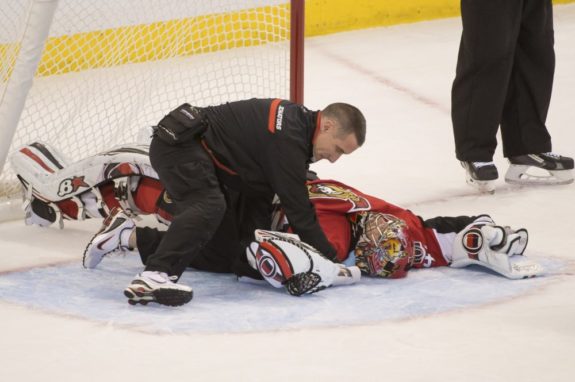Craig Anderson has certainly hurt fantasy owners and has injury risk as well. (Marc DesRosiers-USA TODAY Sports)