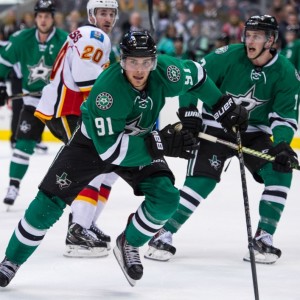Tyler Seguin missed the entire preseason with a hairline fracture of his heel. (Jerome Miron-USA TODAY Sports)