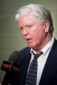Can the Flames right the ship under Brian Burke? (Wikipedia Commons)