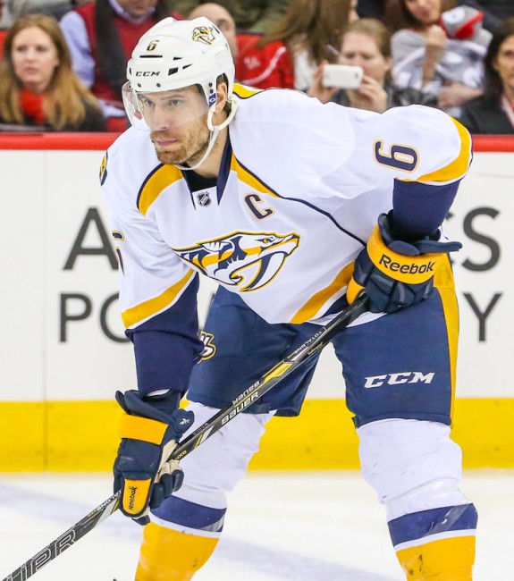 (Andy Martin Jr.) Shea Weber is a beast, but he could be an expendable beast for Mark in this predicament with Patrick Kane's status very uncertain heading into the season. If Kane is suspended, Mark might need to trade Weber — or another defenceman — to acquire a top forward and better balance his lineup. 