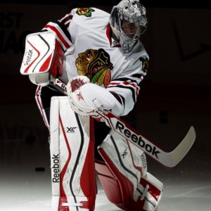 Corey Crawford has been one of the best playoff goaltenders in the NHL over the past few seasons. (Charles LeClaire-USA TODAY Sports)