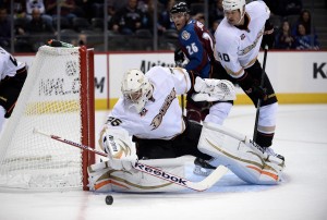 John Gibson was named number star stonewalling the Monarchs (Ron Chenoy-USA TODAY Sports)