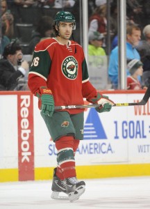 Moulson had just one goal and three points in 10 playoff games with the Wild. (Marilyn Indahl-USA TODAY Sports)