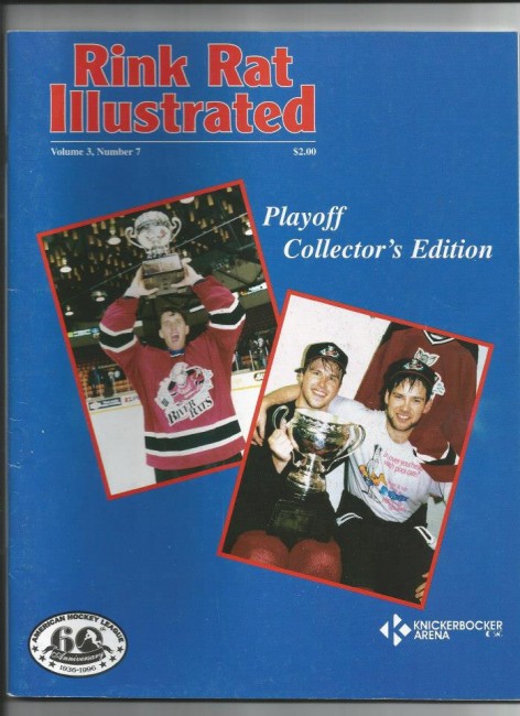 (Albany River Rats celebrate Calder Cup/Rink Rat Illustrated).