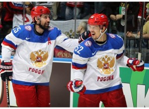 Zaripov and Shirokov celebrate