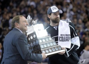 Despite being a playoff hero, Justin Williams may be a cap-casualty after this season.. (Gary A. Vasquez-USA TODAY Sports)