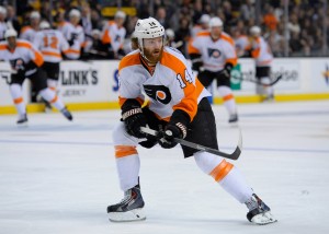 Sean Couturier's defensive abilities, along with his age, make him one of the few untouchable Flyers. (Bob DeChiara-USA TODAY Sports)