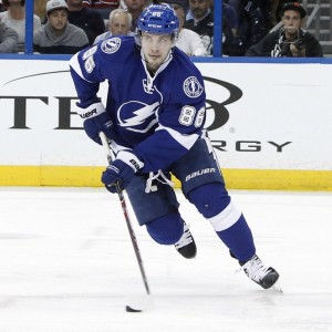 Kucherov's market value and the Lighting's salary cap restraints make re-signing him a challenge. (Kim Klement-USA TODAY Sports)