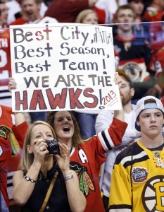 According a report from Crain's Chicago Business, females make up 38 percent of the Blackhawks fan base. (Greg M. Cooper-USA TODAY Sports)