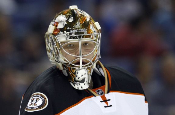 The Anaheim Ducks starting goalie for the season. (Timothy T. Ludwig-USA TODAY Sports)