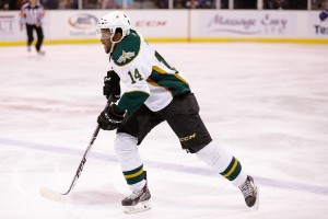 Prospect Gemel Smith could be a perfect fit with Antoine Roussel and Cody Eakin. (Michael Connell/Texas Stars Hockey)