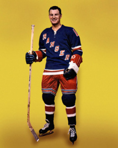 Earl Ingarfield  had a pair for New York against the Bruins.