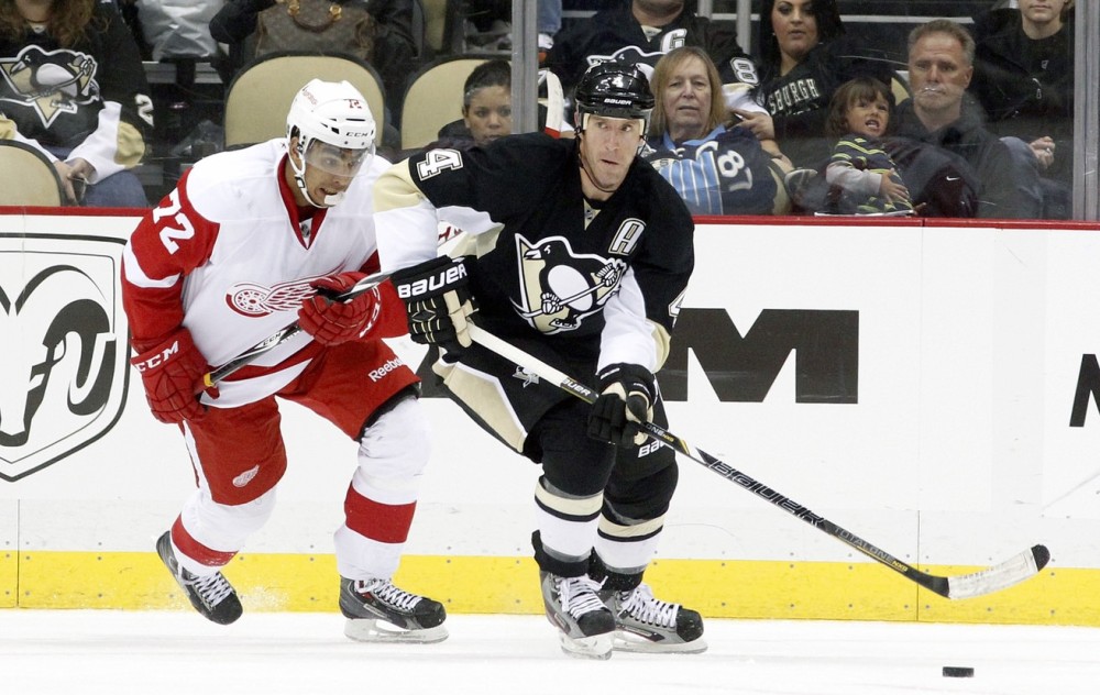 Andreas Athanasiou won't be in Detroit's press box for long. (Charles LeClaire-USA TODAY Sports)