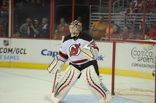 New Jersey Devils goalie Cory Schneider (Tom Turk/THW)