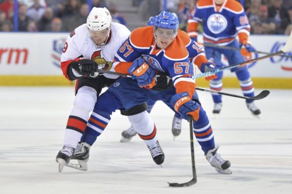 Perron with the Oilers