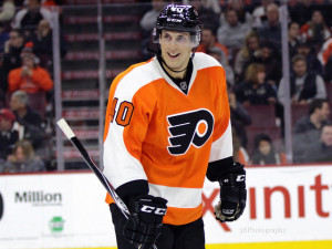 (Amy Irvin/The Hockey Writers) Vincent Lecavalier didn't have much to smile about this season. He's struggled to fit in with the Philadelphia Flyers, but in his defence, it's difficult to produce when you're stuck entering Zac Rinaldo and Ryan White.