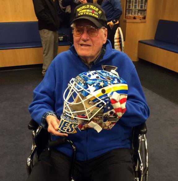 Tech Sergeant Charles Rohde Delivers Brian Elliott's Veteran's Day Mask