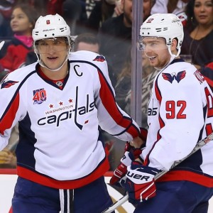 Kuznetsov and Ovechkin worked well together on the top line in preseason. (Ed Mulholland-USA TODAY Sports)