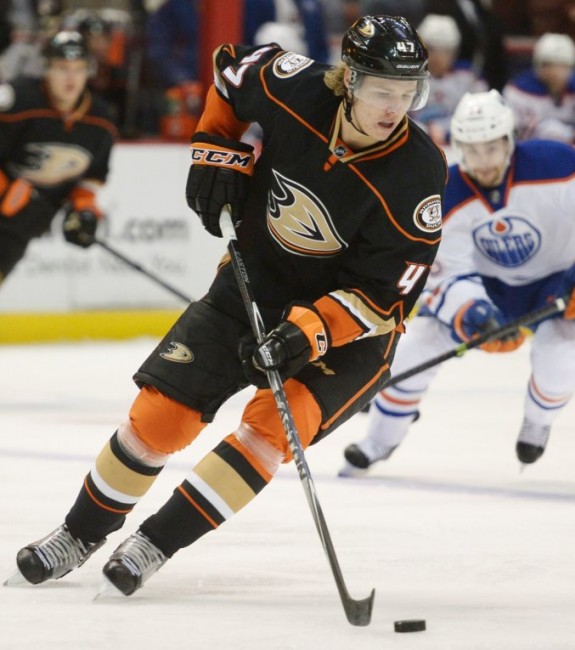 (Robert Hanashiro-USA TODAY Sports) No Flames allowed. Seriously, no Flames. As in none, zero, zilch. Those are my crazy Oilers allegiances affecting the way I manage my fantasy teams, but never in the last five years has there been a Calgary Flames player on my roster. Well, not for more than a day or two. Introducing Hampus Lindholm of the Anaheim Ducks, my replacement for Dougie Hamilton immediately after he went to the dark side of the Battle of Alberta.