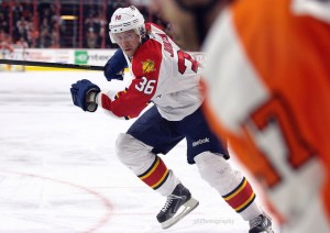 32-year-old winger Jussi Jokinen is on of Florida's "wily" vets. (facebook.com/38Photography/Amy Irvin/ The Hockey Writers)