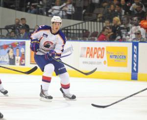 Andrew O'Brien honing his craft in the AHL with The Norfolk Admirals. Photo Credit: (John Wright/Norfolk Admirals)