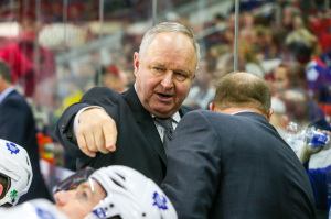 Toronto Maple Leafs head coach Randy Carlyle (Photo Credit: Andy Martin Jr)