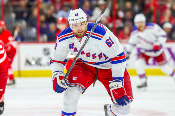 Rick Nash is lighting the league on fire, having scored 27 goals on the season (Photo Credit: Andy Martin Jr).