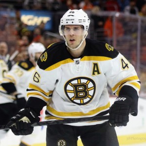 Krejci leads the Bruins with five points from three games. (Amy Irvin / The Hockey Writers)