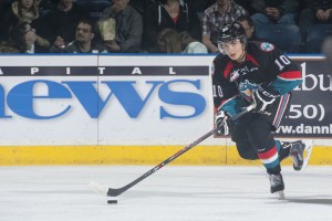 (Marissa Baecker/www.shootthebreeze.ca) Kelowna Rockets forward Nick Merkley is knocking on the door of the top 10 for the 2015 NHL draft after earning WHL rookie of the year honours last season and then leading the league in scoring at last month's holiday break. He's since been surpassed but remains a riser in the various rankings.