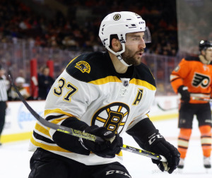 Bergeron is Boston's only "elite" player. (Amy Irvin / The Hockey Writers)