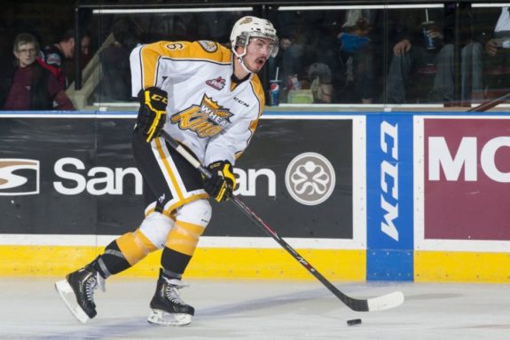 (Marissa Baecker/Shoot the Breeze) Ryan Pilon is not with the Brandon Wheat Kings to start the WHL season, leaving the team last week for personal reasons related to a "lost passion."
