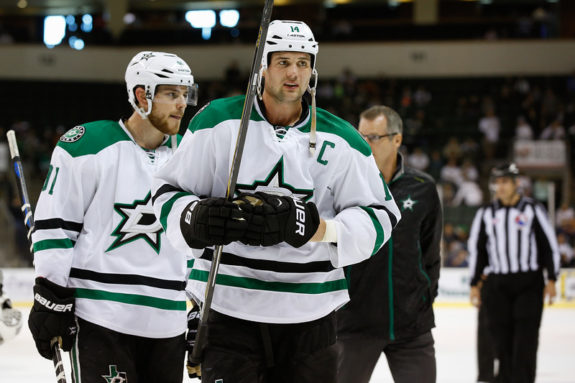 Dallas Stars forwards Tyler Seguin, and captain Jaime Benn are looking to get the Stars back in the playoffs next season.(Michael Connell/Texas Stars Hockey)