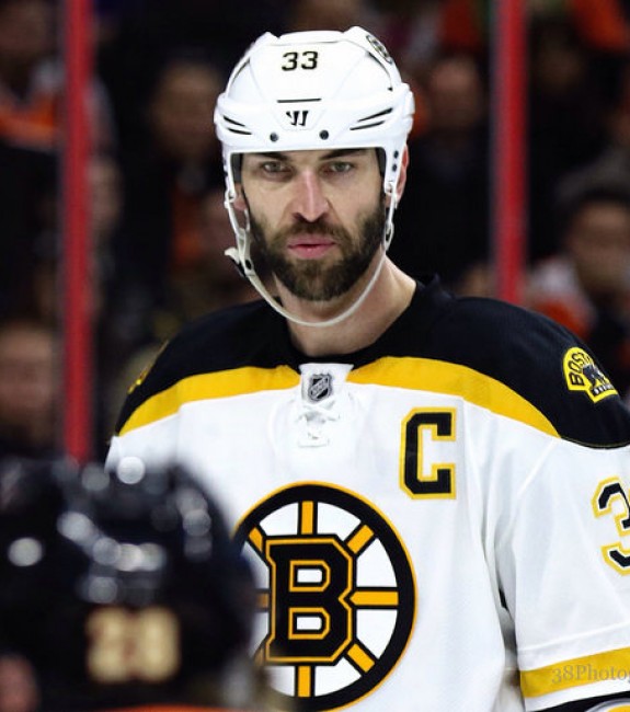 While age is starting to catch up with Zdeno Chara, he remains a force on the back end. (Amy Irvin/The Hockey Writers)