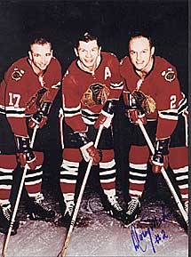 Chicago's line of Wharram, Mikita and Mohns dominated the Rangers