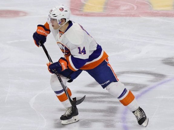 Sadly Hickey’s six goals were second among Islander defensemen, as Travis Harmonic, Leddy, Calvin DeHaan and Zidlicky weren’t nearly as offensively-potent as the Isles needed them to be.(Amy Irvin / The Hockey Writers)