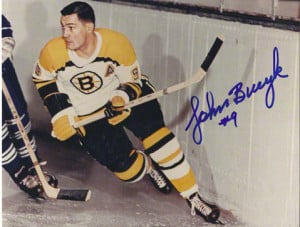 Johnny Bucyk scored his 23rd of the season for Boston.