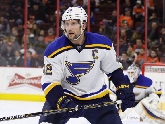 Backes became a defensive stalwart under Hitchcock (Amy Irvin / The Hockey Writers)