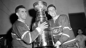 Montreal Canadiens legends Maurice Richard and Jean Beliveau