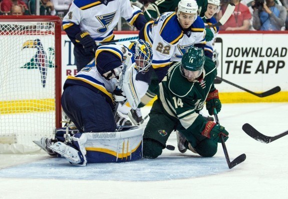 The Blues have a long offseason ahead after a third straight first round exit, this time at the hands of the Minnesota Wild. (Brace Hemmelgarn-USA TODAY Sports)