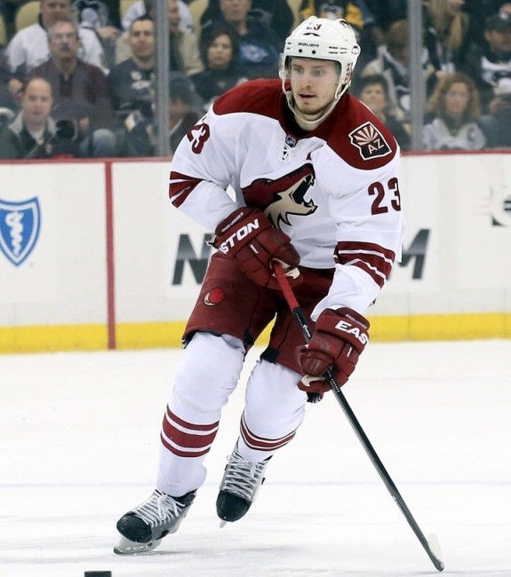 (Charles LeClaire-USA TODAY Sports) Arizona Coyotes defenceman Oliver Ekman-Larsson is the guy we'd like to grab at 10th overall.