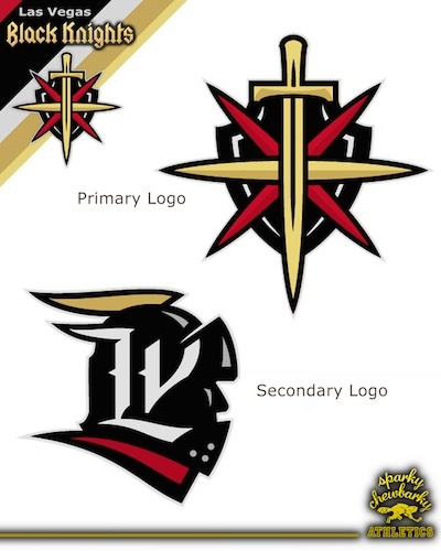 Las Vegas Black Knights logos [photo: sparky chewbarky]