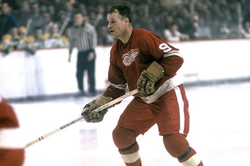 Gordie Howe of the Detroit Red Wings.