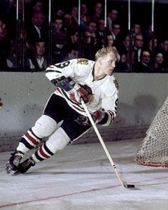 Bobby Hull carrying the Hawks.