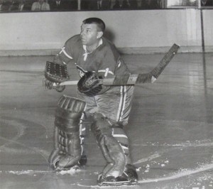 Gump Worsley challenged the Chicago fans.