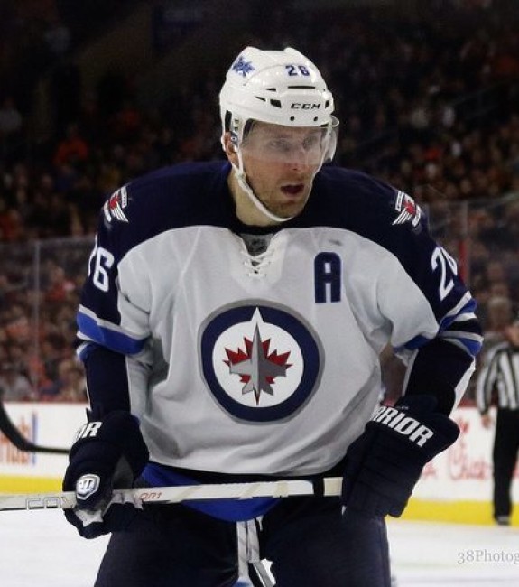 Blake Wheeler of the Winnipeg Jets [photo: Amy Irvin]