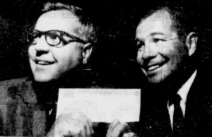 North Stars owners Walter Bush and Gordon Ritz with their $2 Million cheque.