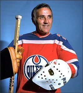 Jacques Plante, during his final season with Edmonton Oilers in the WHA.