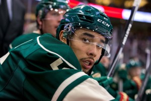 Matt Dumba is part of a Minnesota Wild defensive core that has been embattled so far this year. (Brad Rempel-USA TODAY Sports)